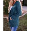 imageZESICA Womens Cardigan Sweaters Fall Button Down Open Front Cable Knit Casual Trendy Winter Clothing OuterwearTeal