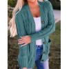 imageZESICA Womens Cardigan Sweaters Fall Button Down Open Front Cable Knit Casual Trendy Winter Clothing OuterwearTealgreen
