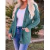 imageZESICA Womens Cardigan Sweaters Fall Button Down Open Front Cable Knit Casual Trendy Winter Clothing OuterwearTealgreen