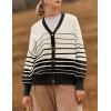 imageZESICA Womens Casual Long Sleeve Cardigan V Neck Button Down Open Front Knit Loose Oversized Sweater CoatApricot