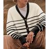 imageZESICA Womens Casual Long Sleeve Cardigan V Neck Button Down Open Front Knit Loose Oversized Sweater CoatApricot