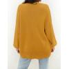 imageZESICA Womens Casual Long Sleeve Cardigan V Neck Button Down Open Front Knit Loose Oversized Sweater CoatGinger