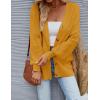 imageZESICA Womens Casual Long Sleeve Cardigan V Neck Button Down Open Front Knit Loose Oversized Sweater CoatGinger