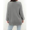 imageZESICA Womens Casual Long Sleeve Cardigan V Neck Button Down Open Front Knit Loose Oversized Sweater CoatGrey