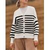 imageZESICA Womens Casual Long Sleeve Cardigan V Neck Button Down Open Front Knit Loose Oversized Sweater CoatIvory