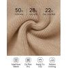 imageZESICA Womens Casual Long Sleeve Cardigan V Neck Button Down Open Front Knit Loose Oversized Sweater CoatKhaki
