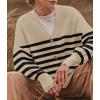 imageZESICA Womens Casual Long Sleeve Cardigan V Neck Button Down Open Front Knit Loose Oversized Sweater CoatToffee