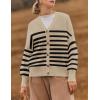 imageZESICA Womens Casual Long Sleeve Cardigan V Neck Button Down Open Front Knit Loose Oversized Sweater CoatToffee
