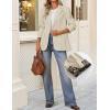 imageZESICA Womens Fall Business Casual Blazers 2025 Long Sleeve Lapel Open Front Button Work Blazer Jackets with PocketsApricot