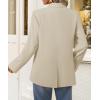 imageZESICA Womens Fall Business Casual Blazers 2025 Long Sleeve Lapel Open Front Button Work Blazer Jackets with PocketsApricot