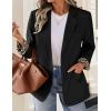 imageZESICA Womens Fall Business Casual Blazers 2025 Long Sleeve Lapel Open Front Button Work Blazer Jackets with PocketsBlack