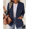 imageZESICA Womens Fall Business Casual Blazers 2025 Long Sleeve Lapel Open Front Button Work Blazer Jackets with PocketsNavy