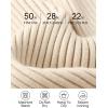 imageZESICA Womens Fall Long Sleeve Turtleneck T Shirt Ribbed Knit Sweater Slim Fit Basic Casual Tee TopsAlmond