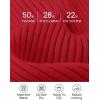 imageZESICA Womens Fall Long Sleeve Turtleneck T Shirt Ribbed Knit Sweater Slim Fit Basic Casual Tee TopsRed
