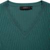 imageZESICA Womens Fall Sweater Dress V Neck Long Sleeve Ribbed Knit Tie Waist Bodycon Slim Fit Midi DressesDarkgreen