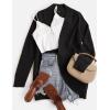 imageZESICA Womens Fall Winter Long Sleeve Open Front Casual Lightweight Soft Knit Cardigan Sweater OuterwearBlack