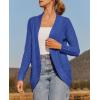 imageZESICA Womens Fall Winter Long Sleeve Open Front Casual Lightweight Soft Knit Cardigan Sweater OuterwearBlue