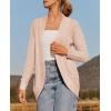 imageZESICA Womens Fall Winter Long Sleeve Open Front Casual Lightweight Soft Knit Cardigan Sweater OuterwearBlush