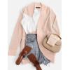 imageZESICA Womens Fall Winter Long Sleeve Open Front Casual Lightweight Soft Knit Cardigan Sweater OuterwearBlush