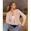 imageZESICA Womens Fall Winter Long Sleeve Open Front Casual Lightweight Soft Knit Cardigan Sweater OuterwearBlush