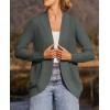 imageZESICA Womens Fall Winter Long Sleeve Open Front Casual Lightweight Soft Knit Cardigan Sweater OuterwearDarkgrey