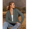 imageZESICA Womens Fall Winter Long Sleeve Open Front Casual Lightweight Soft Knit Cardigan Sweater OuterwearDarkgrey