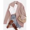 imageZESICA Womens Fall Winter Long Sleeve Open Front Casual Lightweight Soft Knit Cardigan Sweater OuterwearDustypink