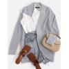 imageZESICA Womens Fall Winter Long Sleeve Open Front Casual Lightweight Soft Knit Cardigan Sweater OuterwearGrey