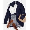 imageZESICA Womens Fall Winter Long Sleeve Open Front Casual Lightweight Soft Knit Cardigan Sweater OuterwearNavy