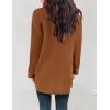 imageZESICA Womens Fall Winter Long Sleeves Open Front Leopard Print Knitted Sweater Cardigan Coat OutwearCaramel