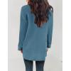 imageZESICA Womens Fall Winter Long Sleeves Open Front Leopard Print Knitted Sweater Cardigan Coat OutwearDustyblue