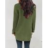 imageZESICA Womens Fall Winter Long Sleeves Open Front Leopard Print Knitted Sweater Cardigan Coat OutwearOlive