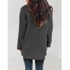 imageZESICA Womens Fall Winter Long Sleeves Open Front Leopard Print Knitted Sweater Cardigan Coat OutwearSolid Grey