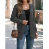 imageZESICA Womens Fall Winter Long Sleeves Open Front Leopard Print Knitted Sweater Cardigan Coat OutwearSolid Grey