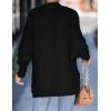 imageZESICA Womens Fall Winter Popcorn Long Sleeve Open Front Chunky Knit Oversized Cardigan Sweater CoatBlack