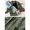 imageZESICA Womens Fall Winter Popcorn Long Sleeve Open Front Chunky Knit Oversized Cardigan Sweater CoatOlive
