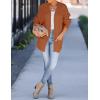 imageZESICA Womens Fall Winter Popcorn Long Sleeve Open Front Chunky Knit Oversized Cardigan Sweater CoatOrange
