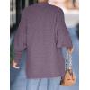 imageZESICA Womens Fall Winter Popcorn Long Sleeve Open Front Chunky Knit Oversized Cardigan Sweater CoatTaro
