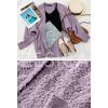 imageZESICA Womens Fall Winter Popcorn Long Sleeve Open Front Chunky Knit Oversized Cardigan Sweater CoatTaro