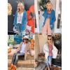 imageZESICA Womens Fall Winter Popcorn Long Sleeve Open Front Chunky Knit Oversized Cardigan Sweater CoatWine