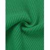 imageZESICA Womens Short Sleeve Sweater Tops 2025 Summer Crewneck T Shirt Ribbed Knit Slim Fit Basic Solid Color TeeGreen