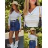 imageZESICA Womens Long Sleeve Floral Tops Cowl Neck Slim Fit Going Out Shirts 2025 Fall Fashion Outfits ClothesWhite