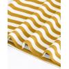 imageZESICA Womens Ruffle Short Sleeve Striped T Shirts Summer Scoop Neck Slim Fitted Causal Basic Tee TopsYellow