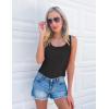 imageZESICA Womens Summer Casual Striped Tank Top Sleeveless Scoop Neck Loose Fit Color Block Tops 2025 Fashion ClothesAll Black