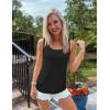 imageZESICA Womens Summer Casual Striped Tank Top Sleeveless Scoop Neck Loose Fit Color Block Tops 2025 Fashion ClothesAll Black
