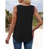imageZESICA Womens Summer Casual Striped Tank Top Sleeveless Scoop Neck Loose Fit Color Block Tops 2025 Fashion ClothesAll Black