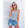 imageZESICA Womens Summer Casual Striped Tank Top Sleeveless Scoop Neck Loose Fit Color Block Tops 2025 Fashion ClothesBlue
