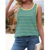 imageZESICA Womens Summer Casual Striped Tank Top Sleeveless Scoop Neck Loose Fit Color Block Tops 2025 Fashion ClothesGreen
