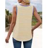 imageZESICA Womens Summer Casual Striped Tank Top Sleeveless Scoop Neck Loose Fit Color Block Tops 2025 Fashion ClothesKhaki