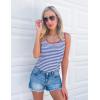 imageZESICA Womens Summer Casual Striped Tank Top Sleeveless Scoop Neck Loose Fit Color Block Tops 2025 Fashion ClothesRoyal